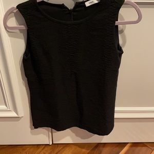 Vince black sleeveless blouse